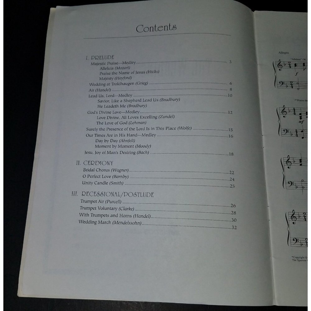 Wedding Pianist Complete Christian Wedding Gail Smith Moderate Sheet Music 1993 - Picture 4 of 5